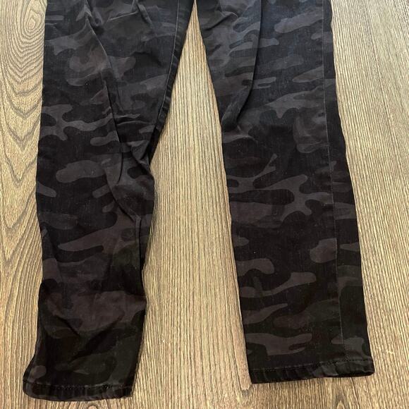Social Standard By Sanctuary Ankle Skinny Jeans High Rise Black Camouflage Sz 6 - Picture 6 of 11